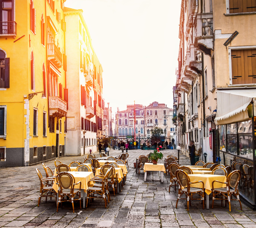 Eat in Venice where the food is as good as everything else.